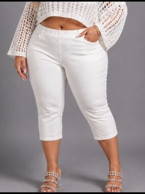 Croft & Barrow | Creamy White Easy Stretch Pull-On Capris | 3X | NWT